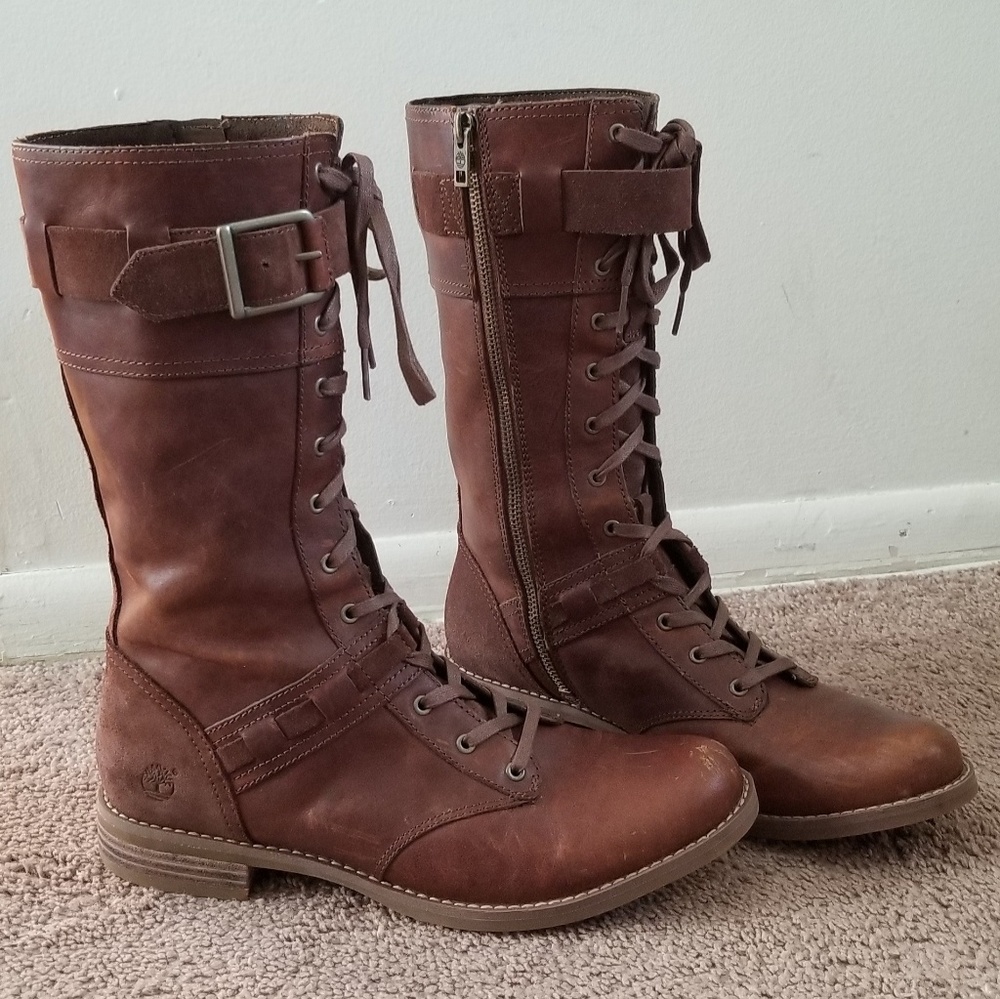 Timberland Savin Hill Mid Leather Combat Boots
